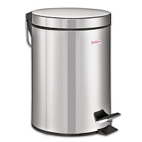 Ведро-контейнер для мусора (урна) с педалью LAIMA Classic, 12 л, зеркальное, нержавеющая сталь, со съемным внутренним ведром в Орске
