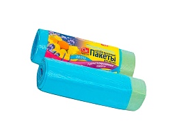 Мешки для мусора 35 л, ароматизированные, Морской Бриз, голубые, в рулоне 10 шт., ПНД, 12 мкм, 560х530 мм, GRIFON Aroma, 101-080 M в Орске