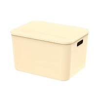 Ящик пластиковый вкладываемый бежевый 410х305х245 мм в Орске