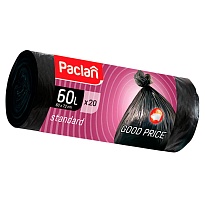 Мешки для мусора 60 л, черные, в рулоне 20 шт., ПНД, 7,4 мкм, 720х600 мм, PACLAN, 600820 в Орске Мешки для мусора 60 л, черные, в рулоне 20 шт., ПНД, 7,4 мкм, 720х600 мм, PACLAN, 600820 в Орске