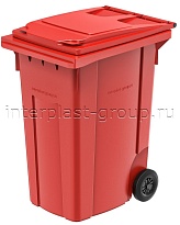 Мусорный контейнер 360 л красный 360 красный в Орске Мусорный контейнер 360 л красный 360 красный в Орске