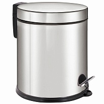 Ведро-контейнер для мусора урна с педалью LAIMA Classic Plus, 5 л, зеркальное в Орске