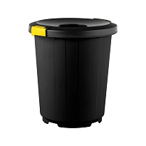 Мусорный бак с крышкой - воронкой 105 л темно-серый 105 темно-серый в Орске