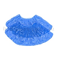 Бахилы голубые 2000 шт (1000 пар), 16 мкм, однослойные, с одной резинкой, Эконом в Орске