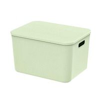 Ящик пластиковый вкладываемый светло-зеленый 410х305х245 мм в Орске