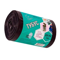 Мешки для мусора 12 л, черные, в рулоне 30 шт., ПНД, 6 мкм, 550х320 мм, Концепция Быта Tubus, 604936 в Орске Мешки для мусора 12 л, черные, в рулоне 30 шт., ПНД, 6 мкм, 550х320 мм, Концепция Быта Tubus, 604936 в Орске