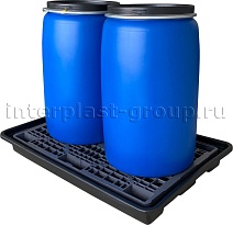 Поддон пластиковый для двух бочек в Орске