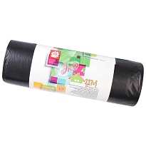 Мешки для мусора 220 л, черные, в рулоне 10 шт., ПВД, 29 мкм, 1100х830 мм, Концепция Быта ЭкоДом, 604924 в Орске Мешки для мусора 220 л, черные, в рулоне 10 шт., ПВД, 29 мкм, 1100х830 мм, Концепция Быта ЭкоДом, 604924 в Орске
