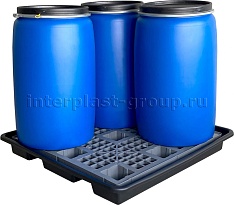 Поддон пластиковый для четырех бочек в Орске