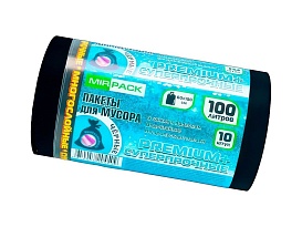 Мешки для мусора 100 л, черные, в рулоне 10 шт., ПВД, 70 мкм, 1000х600 мм, PREMIUM+, 1001076 в Орске Мешки для мусора 100 л, черные, в рулоне 10 шт., ПВД, 70 мкм, 1000х600 мм, PREMIUM+, 1001076 в Орске