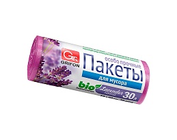 Мешки для мусора 30 л, ароматизированные, Лаванда, сиреневые, в рулоне 20 шт., ПНД, 9 мкм, 560х530 мм, GRIFON Aroma, 101-020 La в Орске Мешки для мусора 30 л, ароматизированные, Лаванда, сиреневые, в рулоне 20 шт., ПНД, 9 мкм, 560х530 мм, GRIFON Aroma, 101-020 La в Орске